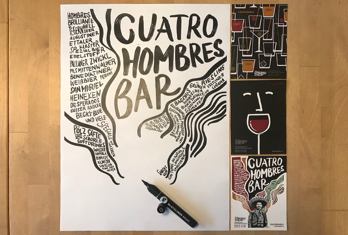 Cuatro Hombres – Poster/Flyer