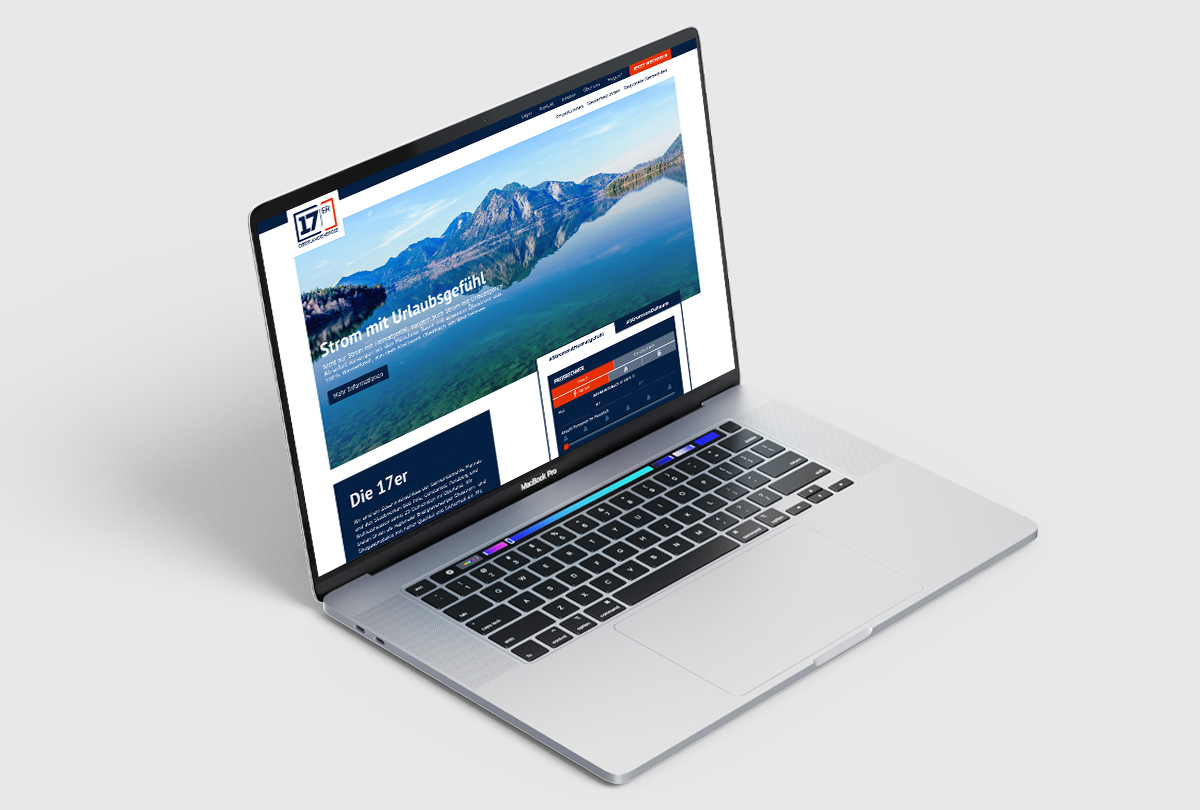 NAGEL Werbeagentur - Aktuelle Projekte - 17er Oberlandenergie Website