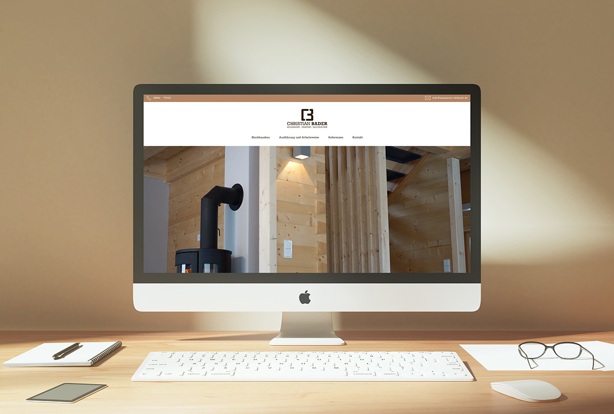 NAGEL Werbeagentur - Aktuelle Projekte - Christian Bader Zimmerei