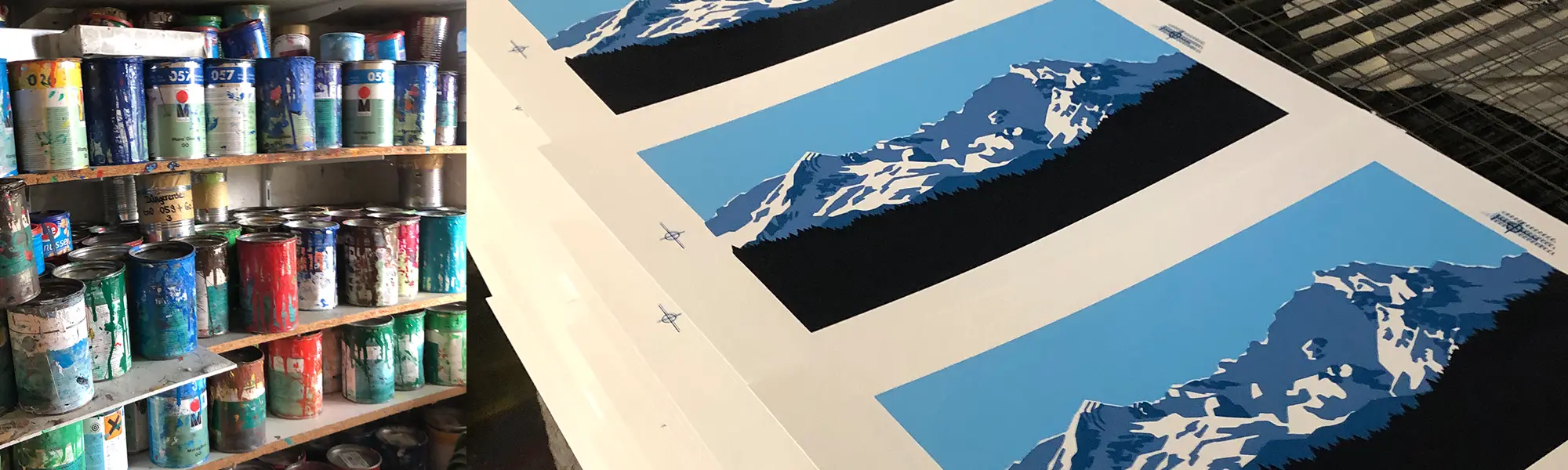 Siebdruckwebp Papier Sonderfarben