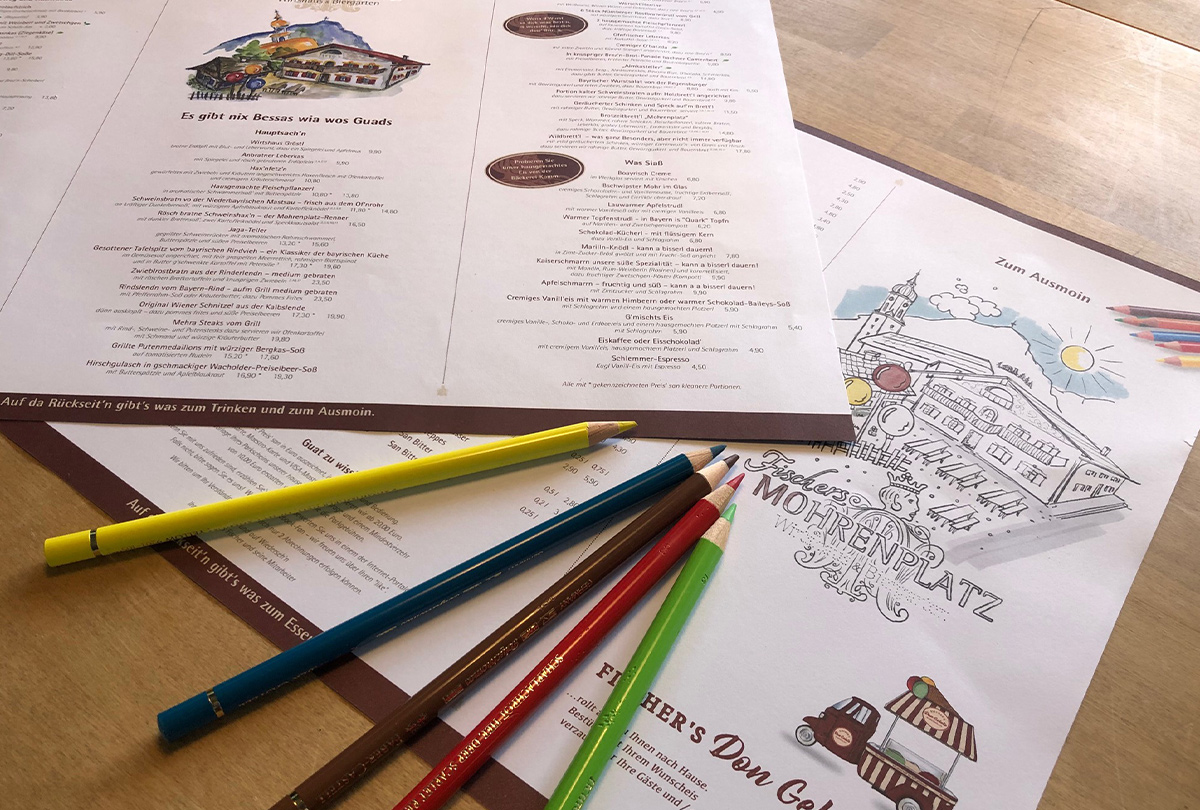 Fischers Mohrenplatz – Tischsets